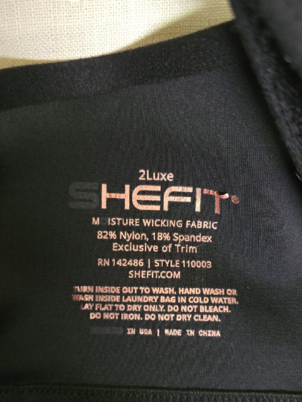 SHEFIT Flex 2 Luxe (2XL) Black Front-Zip Adjustable Straps/Waist Sports Bra - Picture 4 of 10